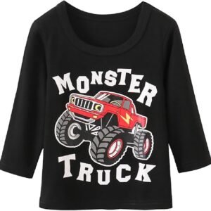 Truck Shirts Kids Toddler Boys Long Sleeve T Shirt Construction